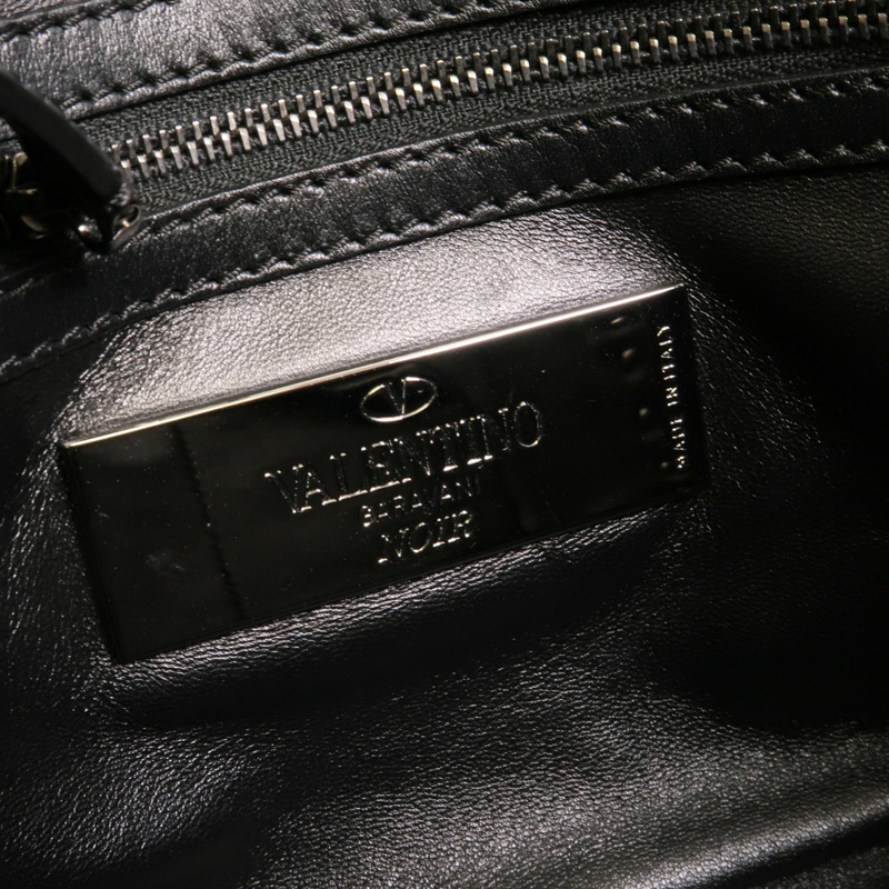 Valentino 牛皮皮革Rockstud手挽肩背兩用袋-7