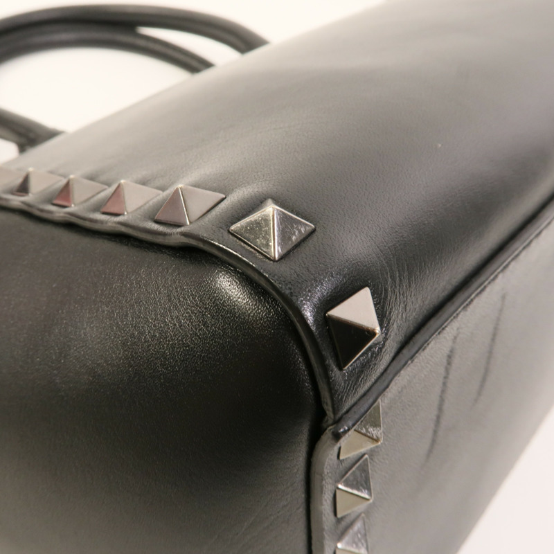 Valentino 牛皮皮革Rockstud手挽肩背兩用袋-10