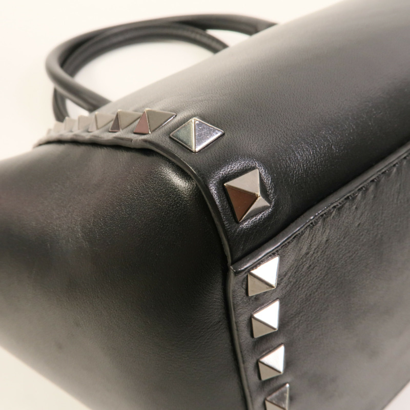 Valentino 牛皮皮革Rockstud手挽肩背兩用袋-12