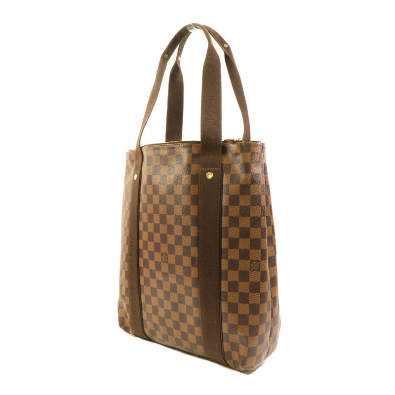 LOUIS VUITTON Damier Beaubourg金扣肩背袋棕色-2