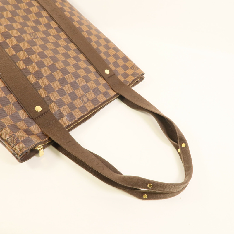 LOUIS VUITTON Damier Beaubourg金扣肩背袋棕色-5