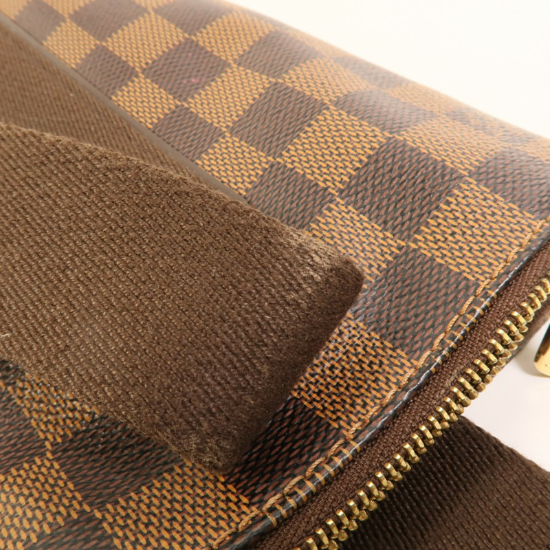 LOUIS VUITTON Damier Beaubourg金扣肩背袋棕色-13