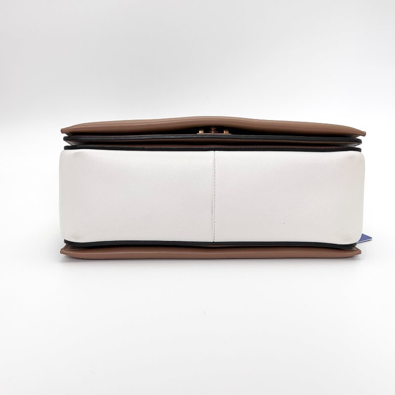 CELINE frame拼色金扣肩背豆腐包 25*15*11 98新配件塵袋吊牌-6