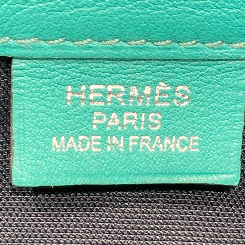 HERMES 愛馬仕 X刻 CITYSLIDE 腰包 牛皮 維羅納綠 銀釦-12