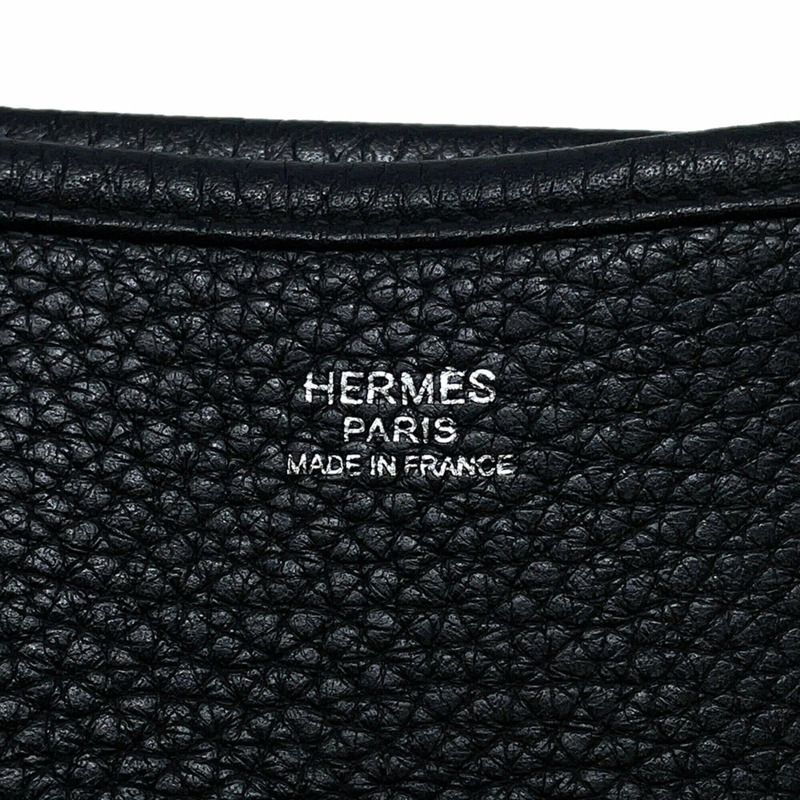 愛馬仕 Evelyne 3 PM 肩背包,黑色,Taurillon Clemence 皮革,T 字印記,HERMES Evelyne,手提包,女士-18