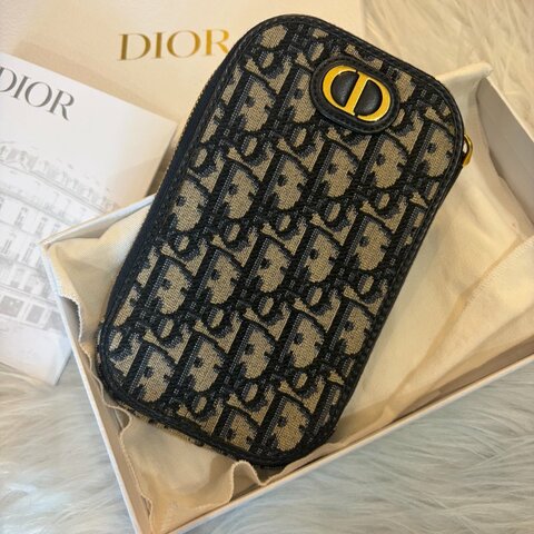 DIOR 手機配件包 藍