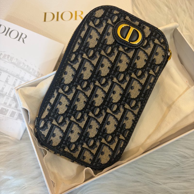 DIOR 手機配件包 藍-0