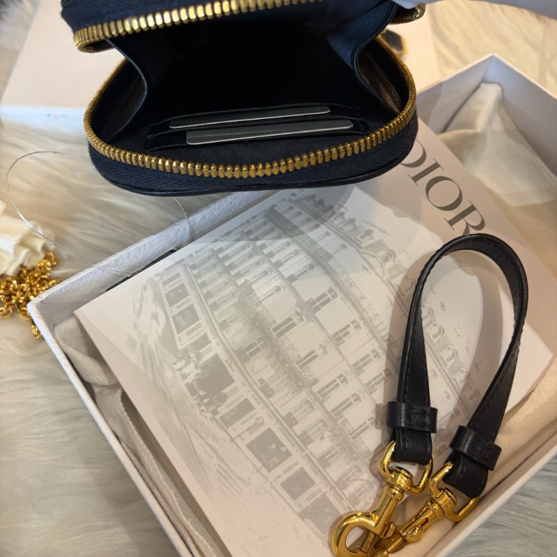 DIOR 手機配件包 藍-3