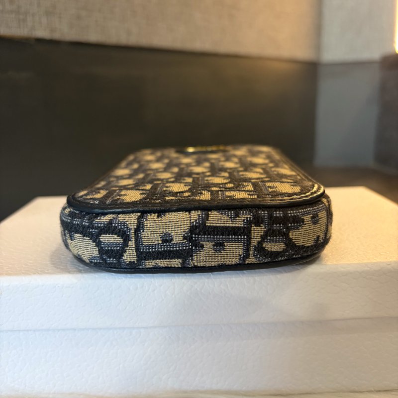 DIOR 手機配件包 藍-4
