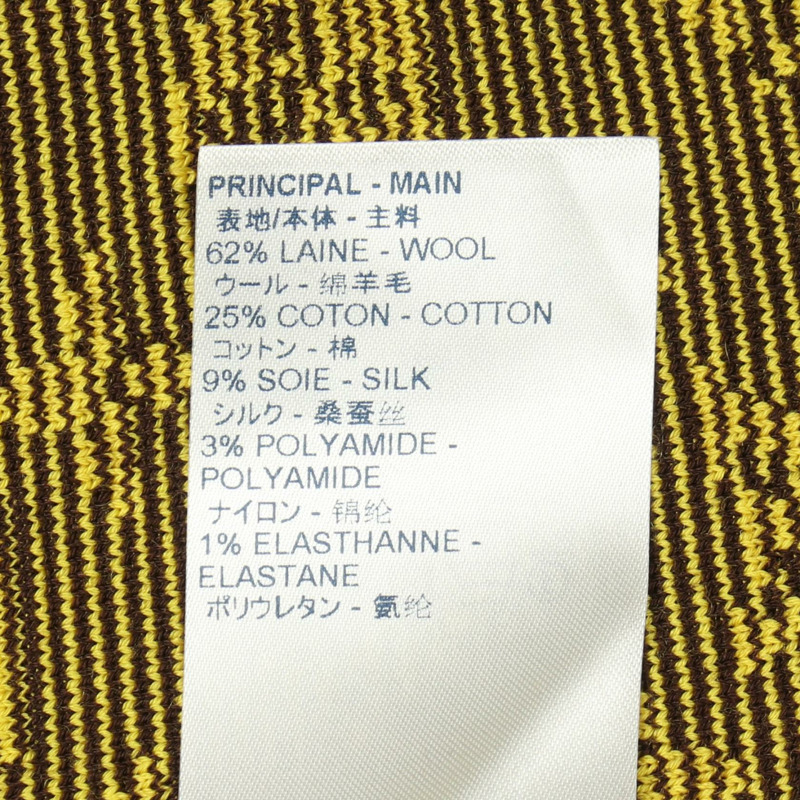 路易威登 Monogram 針織迷你裙 #S RW202W XZS FJKZ03 羊毛棉 黃色-3