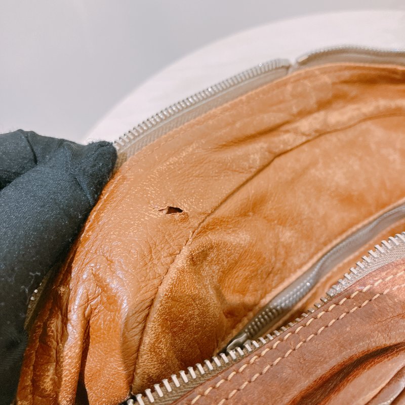 TK2054 Prada普拉達復古單肩包包 Large Washed Leather Top Handle Bag Calfskin Brown x PHW-20