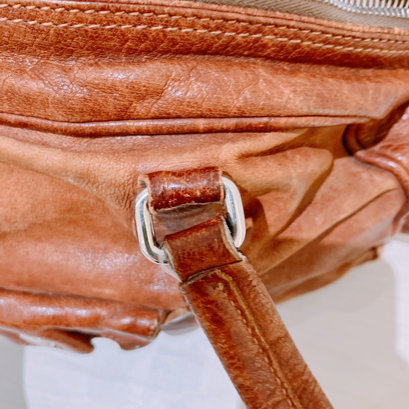 TK2054 Prada普拉達復古單肩包包 Large Washed Leather Top Handle Bag Calfskin Brown x PHW-37