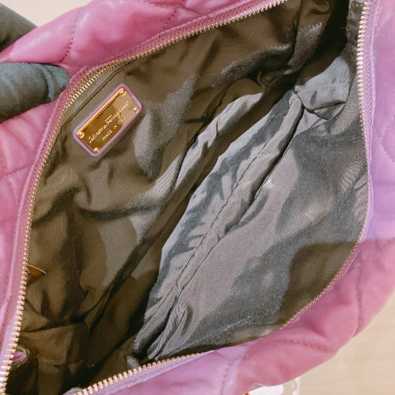 TK2055	Ferragamo 菲拉格慕經典鍊帶包包 Vara Bow Shoulder Bag Purple x GHW Lambskin-16