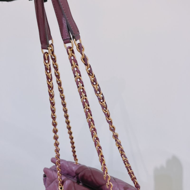 TK2055	Ferragamo 菲拉格慕經典鍊帶包包 Vara Bow Shoulder Bag Purple x GHW Lambskin-20