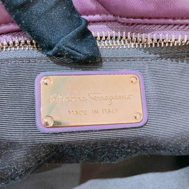 TK2055	Ferragamo 菲拉格慕經典鍊帶包包 Vara Bow Shoulder Bag Purple x GHW Lambskin-35