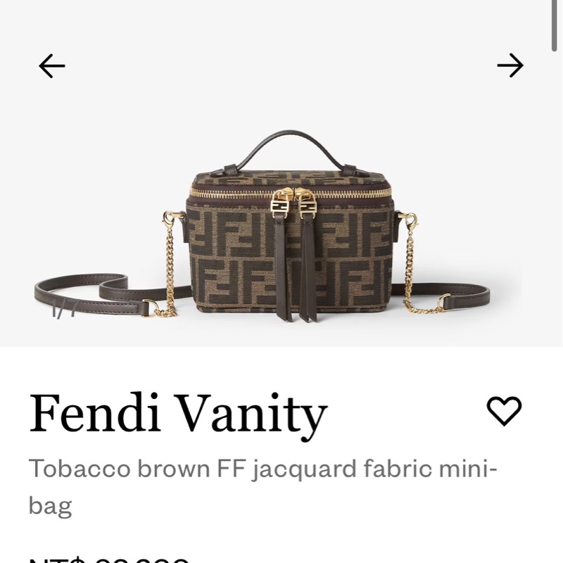 Fendi vanity 老花小盒子#在台現貨#立刻出貨-9