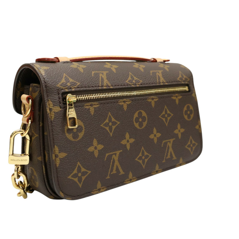 棕色 原花帆布 Pochette Metis East West 肩背包【LOUIS VUITTON LV 路易威登】 M46279-1