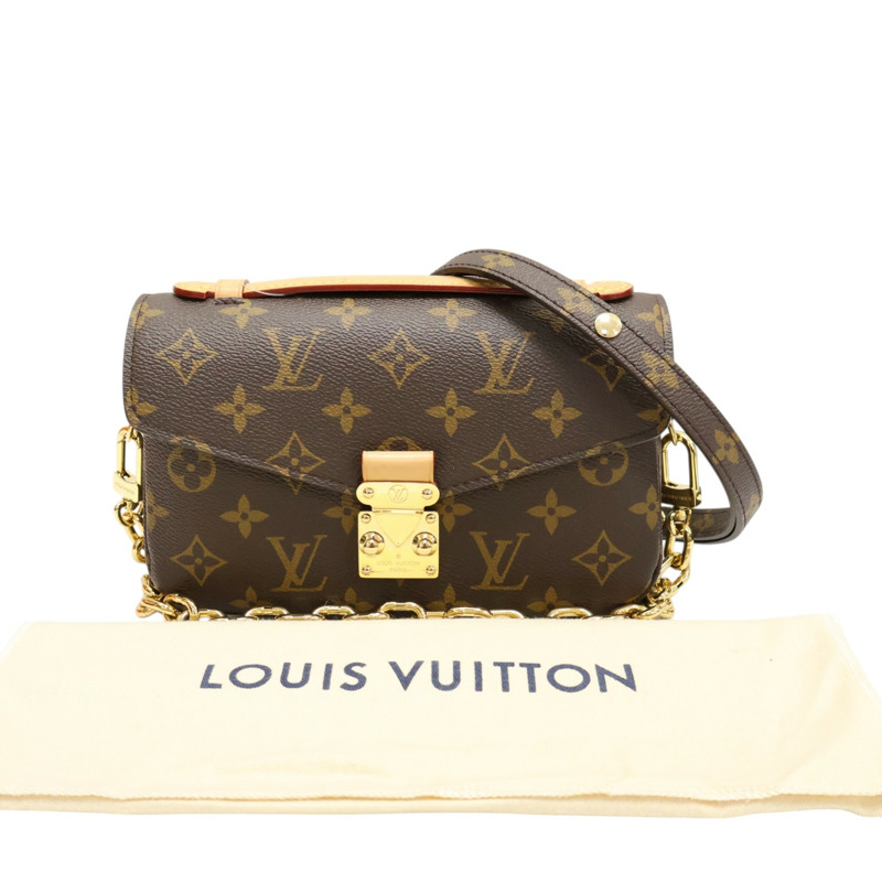 棕色 原花帆布 Pochette Metis East West 肩背包【LOUIS VUITTON LV 路易威登】 M46279-7