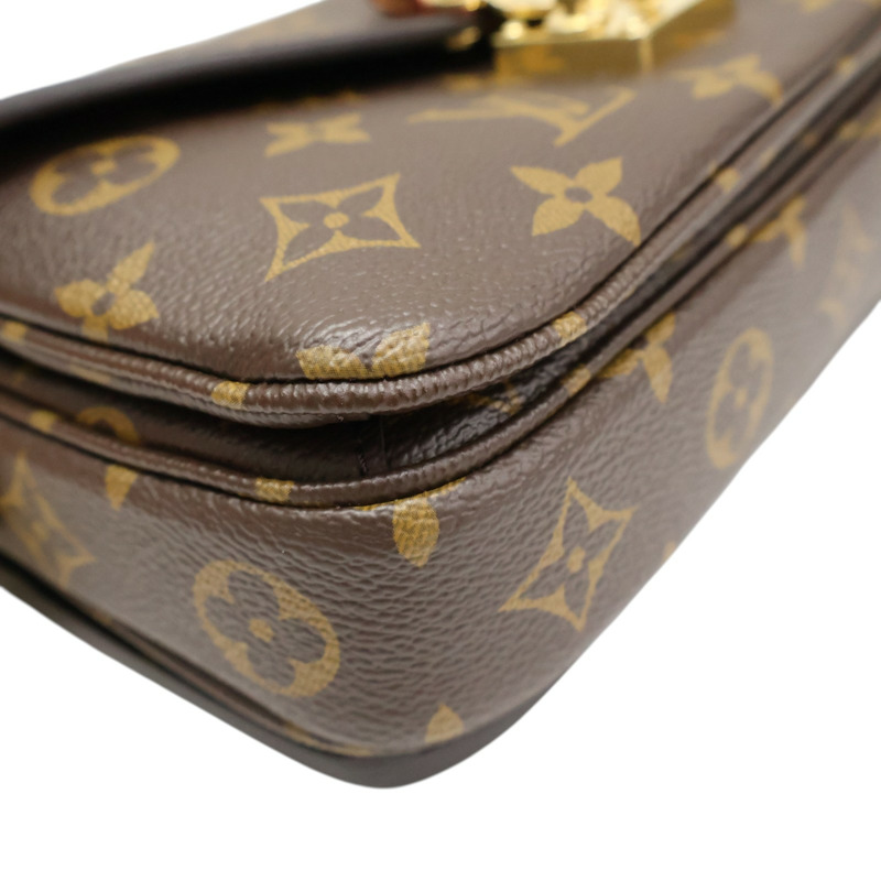 棕色 原花帆布 Pochette Metis East West 肩背包【LOUIS VUITTON LV 路易威登】 M46279-8