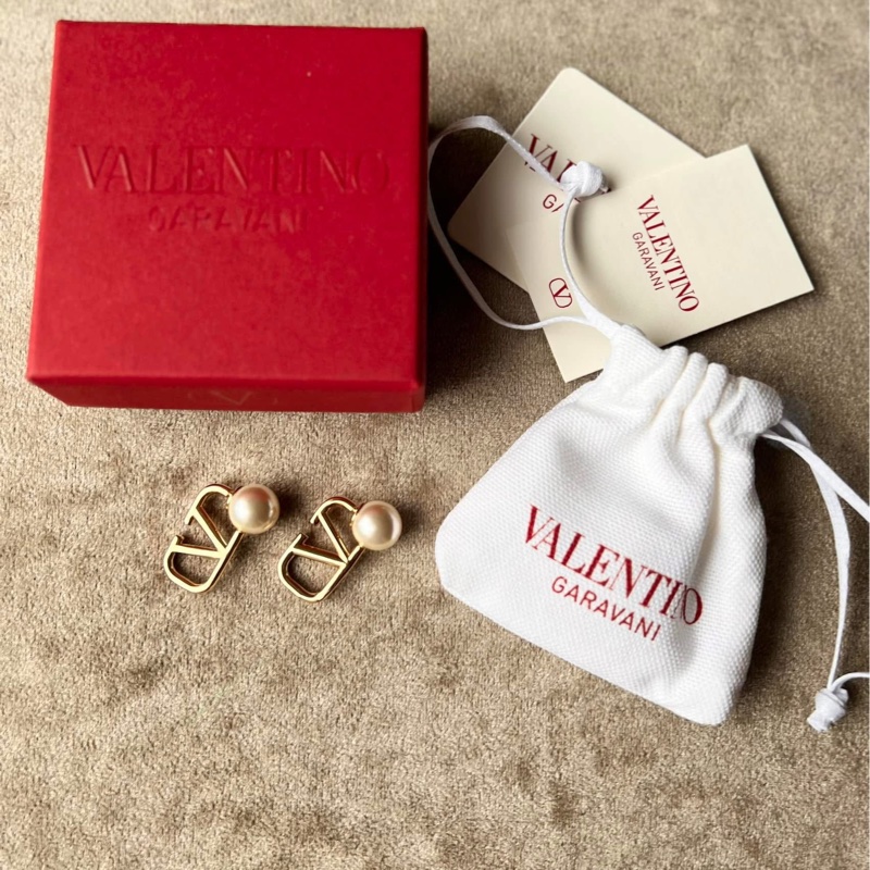 Valentino Garavani Vlogo 珍珠耳釦耳環-15