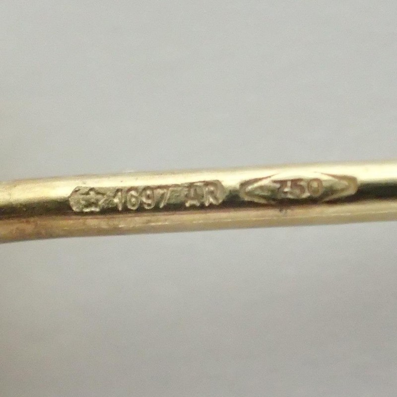 經典雋永 義式奢華 GUCCI 18K金 G Logo 耳釘 耳環-2