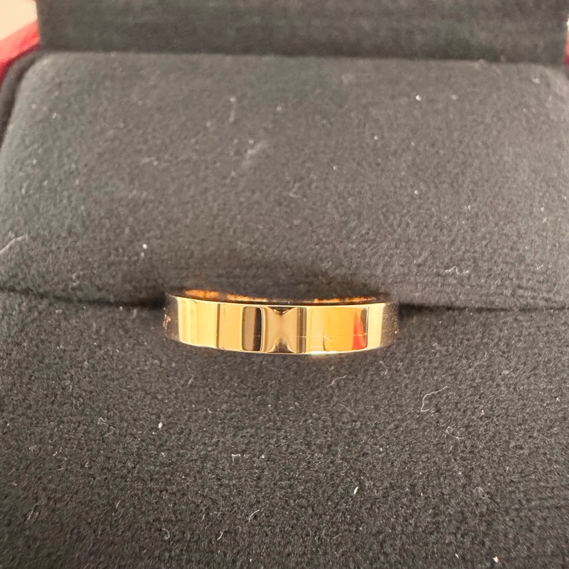 Cartier 750玫瑰金C 0.03克拉鑽石戒指45號戒圍-10