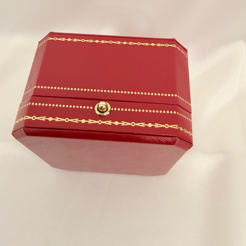 Cartier 750玫瑰金C 0.03克拉鑽石戒指45號戒圍-21