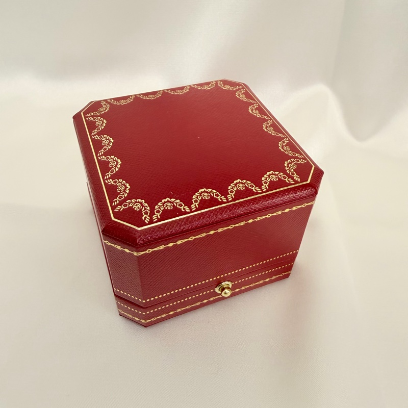 Cartier 750玫瑰金C 0.03克拉鑽石戒指45號戒圍-24