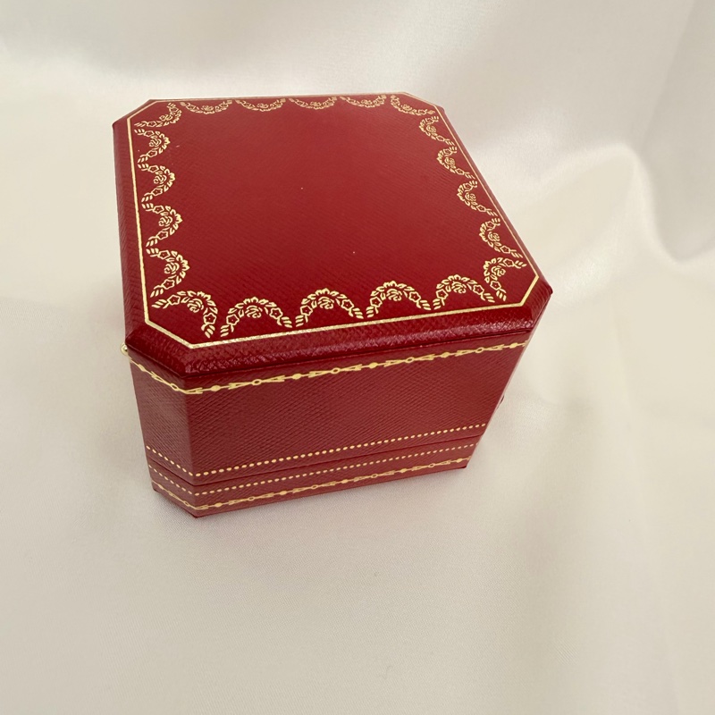 Cartier 750玫瑰金C 0.03克拉鑽石戒指45號戒圍-25