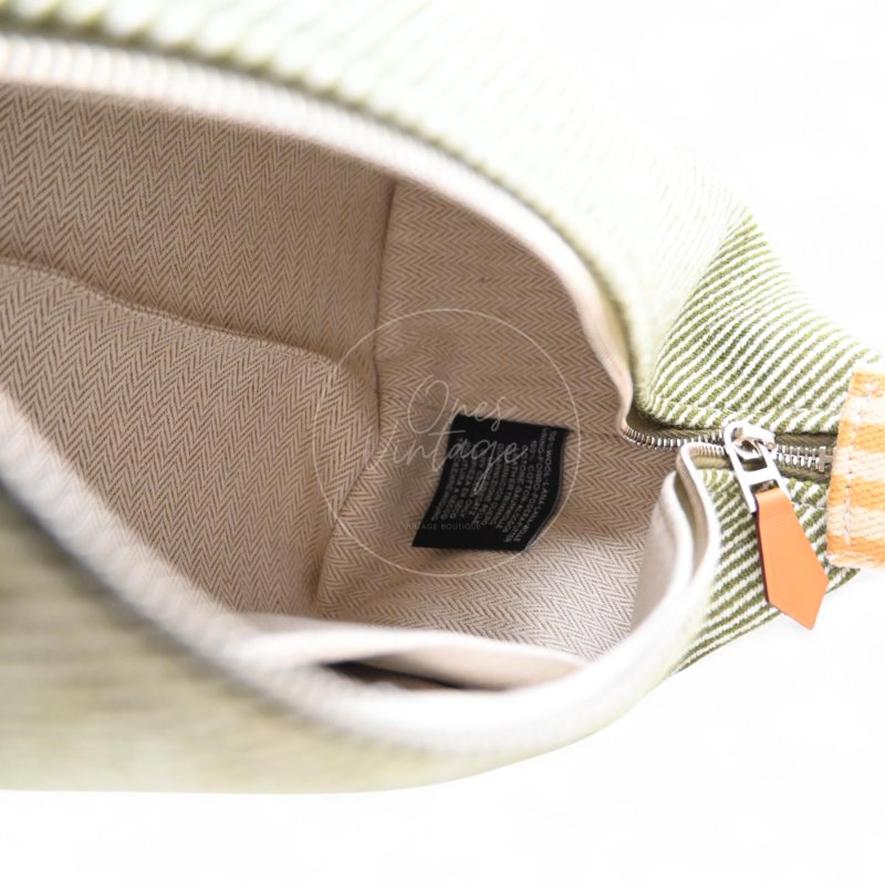 中古 Hermes 愛馬仕 Bride-A-Brac收纳包 PM(小型尺寸) Natte(編織或藤編)帆布材質 收纳饭盒包-16
