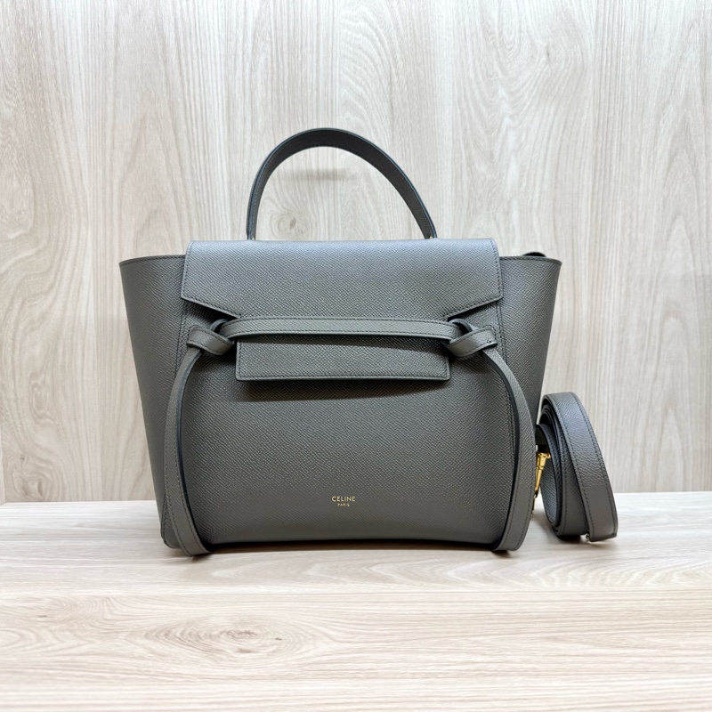 Celine🩶大象灰Micro Belt Bag鯰魚包(超新✨-1