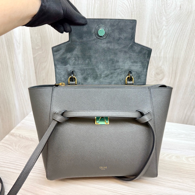 Celine🩶大象灰Micro Belt Bag鯰魚包(超新✨-6