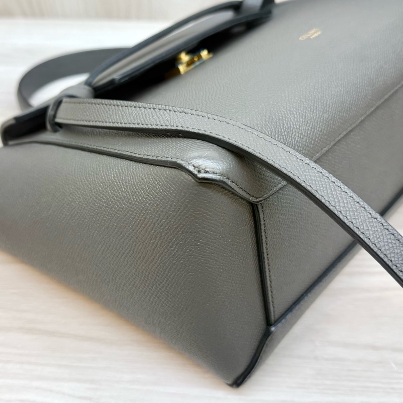 Celine🩶大象灰Micro Belt Bag鯰魚包(超新✨-12