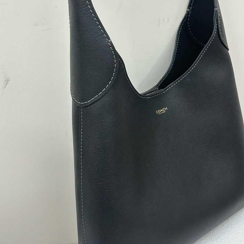 全新COACH Brooklyn 28 流浪漢包手提單肩包 小號 small 黑色black-1