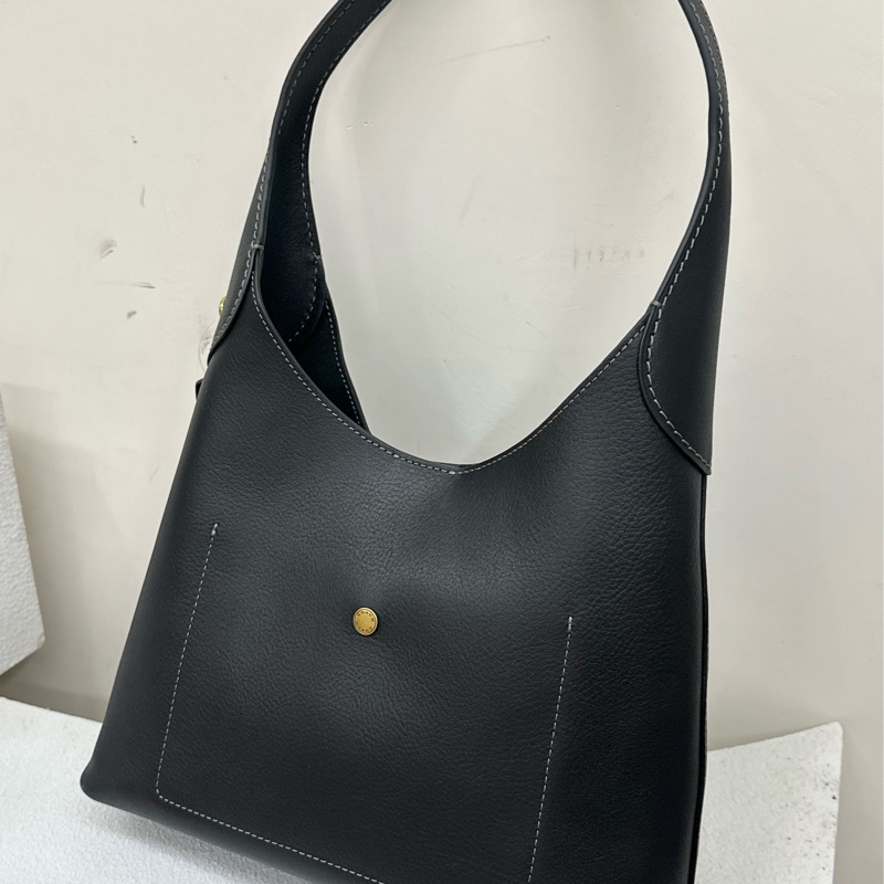 全新COACH Brooklyn 28 流浪漢包手提單肩包 小號 small 黑色black-3