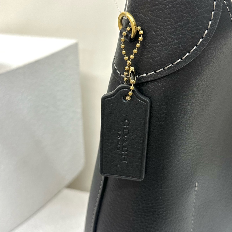 全新COACH Brooklyn 28 流浪漢包手提單肩包 小號 small 黑色black-4