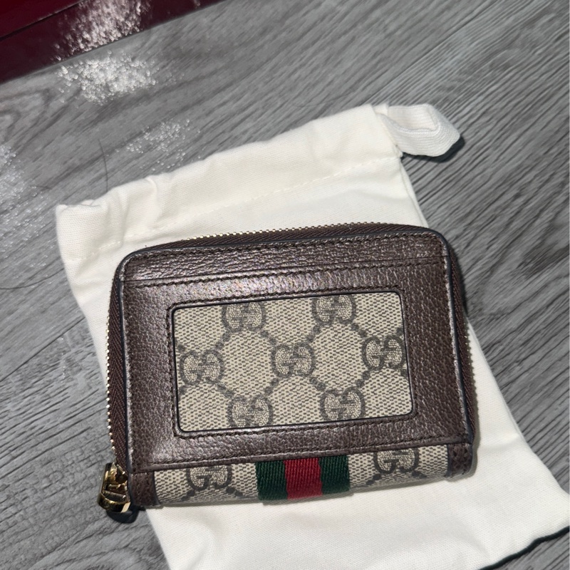 📌Gucci Ophidia系列拉鏈零錢包 付購證發票+防塵袋+盒子-2