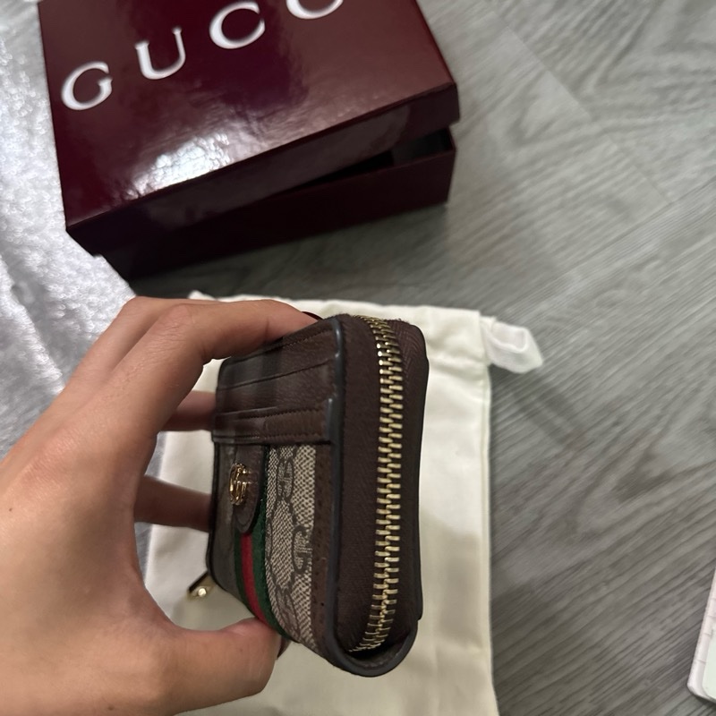 📌Gucci Ophidia系列拉鏈零錢包 付購證發票+防塵袋+盒子-4