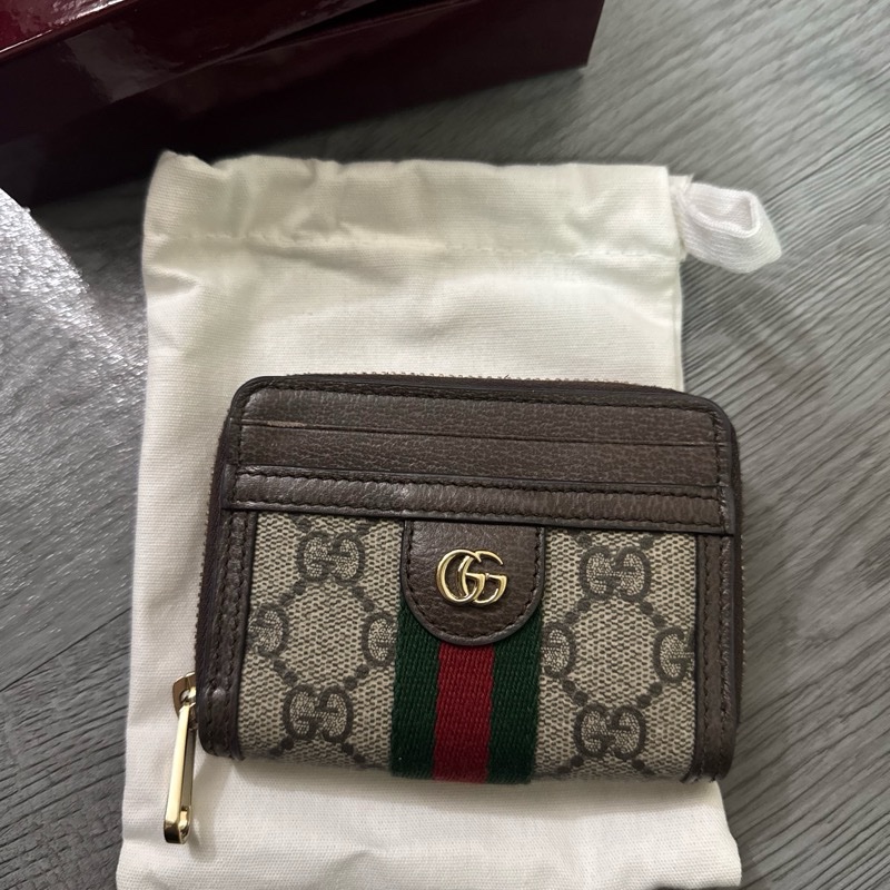 📌Gucci Ophidia系列拉鏈零錢包 付購證發票+防塵袋+盒子-6
