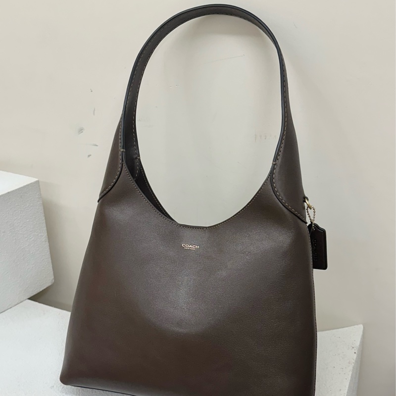 全新COACH Brooklyn 28 Hobo包手提單肩包 小號 small 楓木棕-0