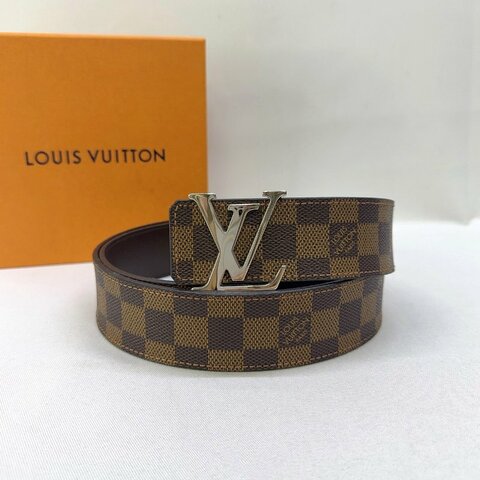 LV Initiales棋盤格雙面皮帶
