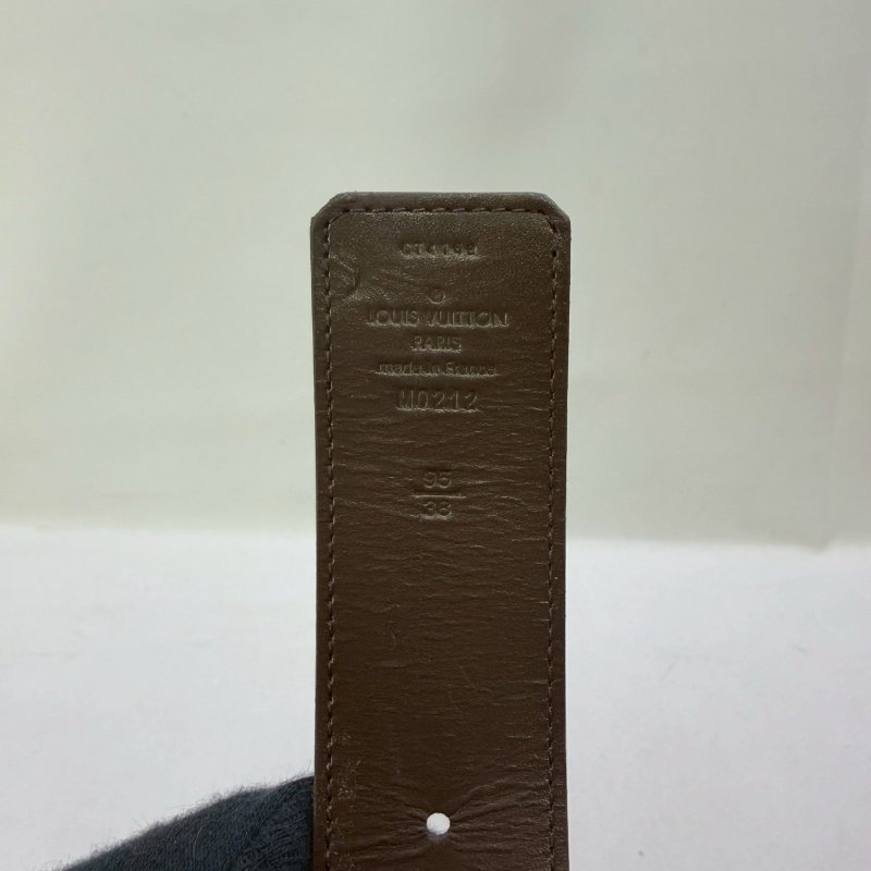 LV Initiales棋盤格雙面皮帶-6