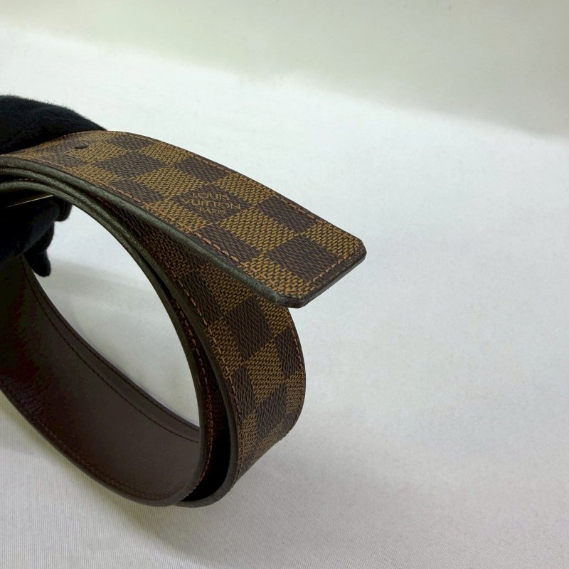 LV Initiales棋盤格雙面皮帶-8