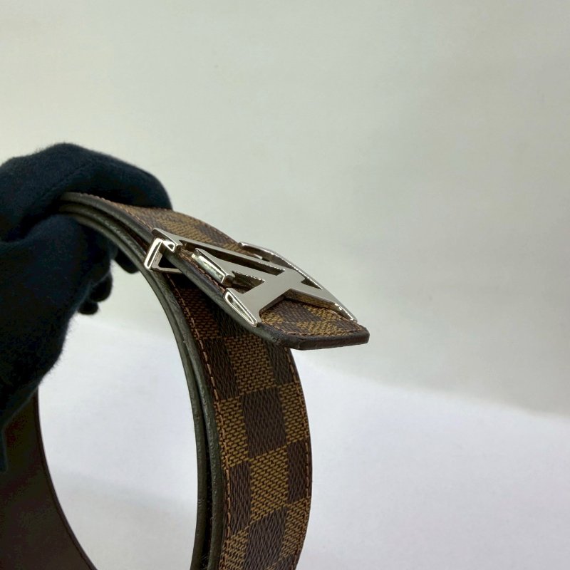 LV Initiales棋盤格雙面皮帶-9