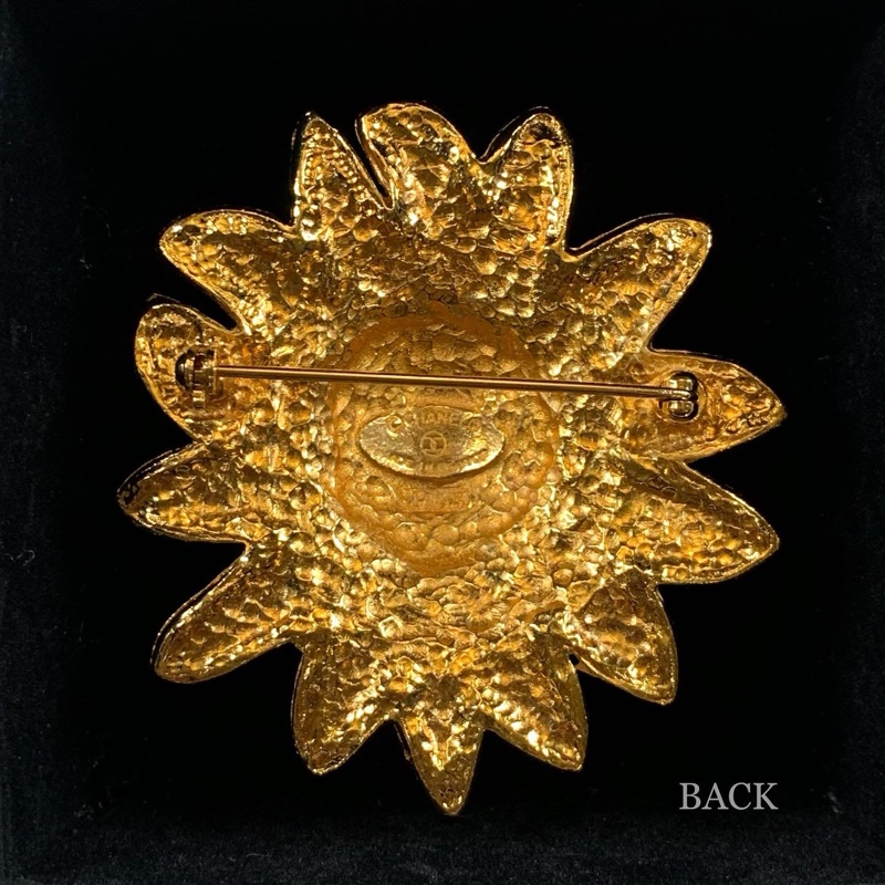 中古香奈兒獅子頭心口針 Chanel Vintage Lion Head Brooch With CC Logo-2
