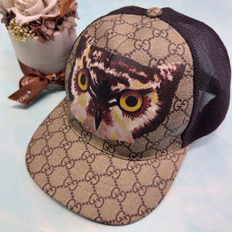 GUCCI GG Supreme貓頭鷹棒球帽-1