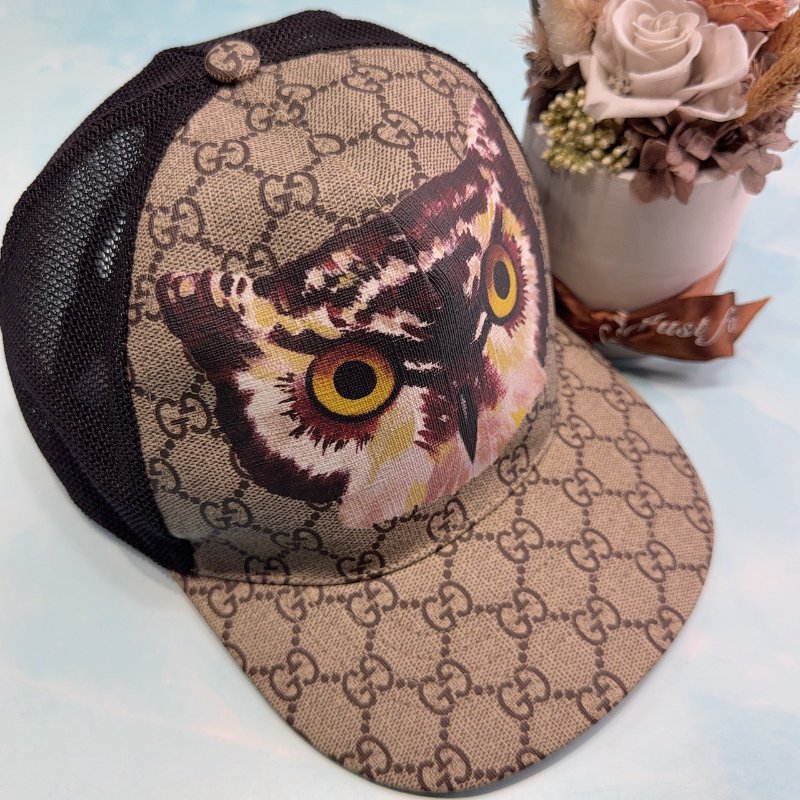 GUCCI GG Supreme貓頭鷹棒球帽-2