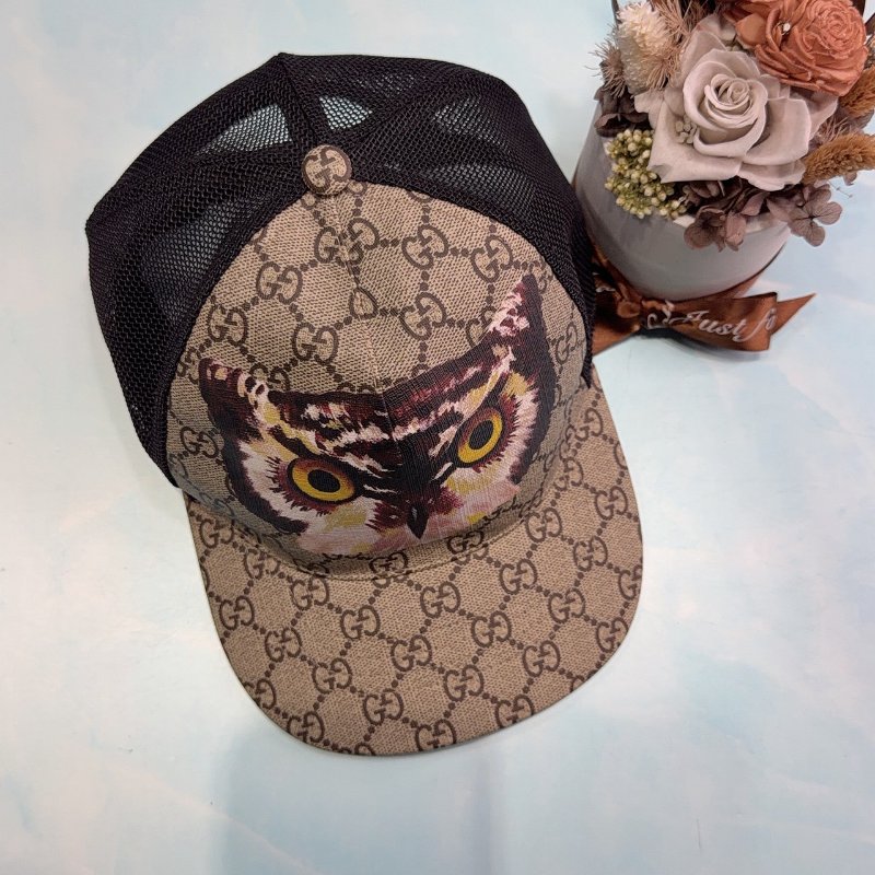 GUCCI GG Supreme貓頭鷹棒球帽-3