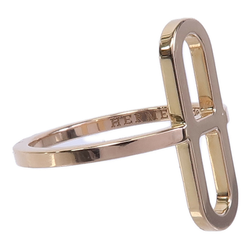 HERMES 18K玫瑰金Chaine D'ancre戒指-3