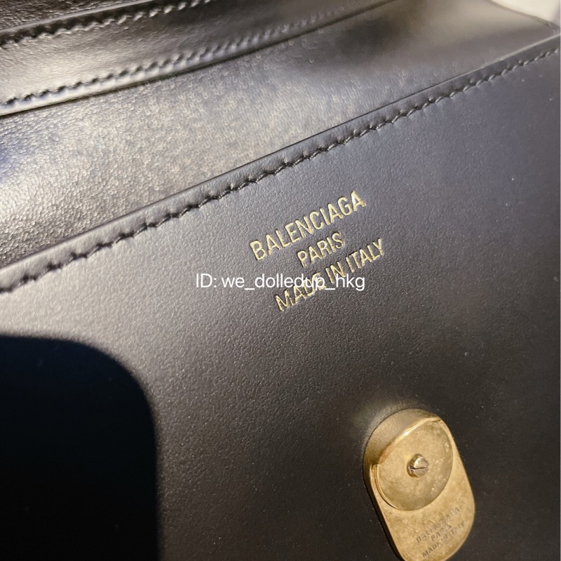 95新 BALENCIAGA 黑金 NANO BAG-8